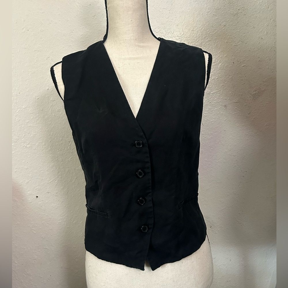 Zara black vest